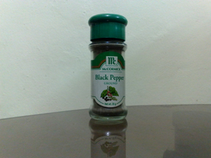 ground black pepper