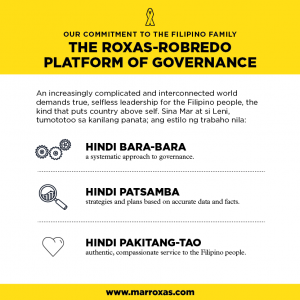 Roxas Robredo Platform